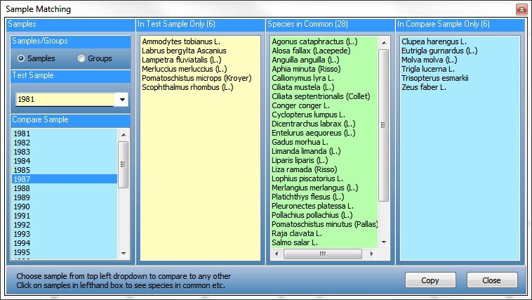 comparing samples2