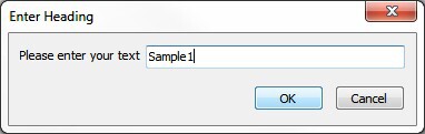 new sample dialog