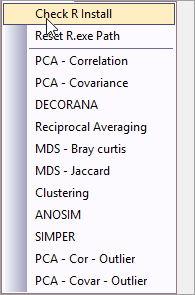 Run r code dropdown