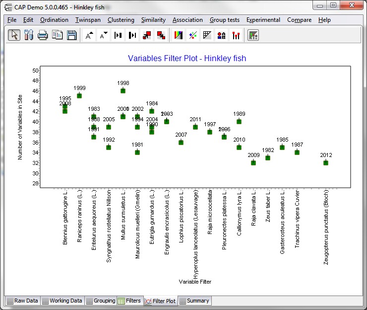 variablefiltering